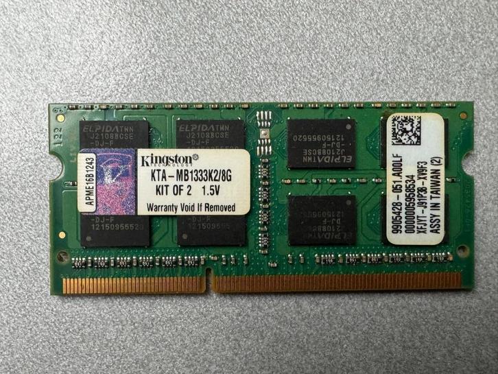 DDR3 SO-DIMM laptopgeheugen, Computers en Software, RAM geheugen, Gebruikt, Laptop, 4 GB, DDR3, Ophalen of Verzenden