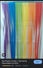 veelkleurig plastic deurgordijn met lamellen 90x250 vintage, Ophalen, Nieuw