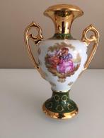 Petit vase vintage en porcelaine avec bord doré, Enlèvement ou Envoi
