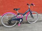 Kinderfiets meisje 24inch b-twin, Fietsen en Brommers, Ophalen, B-Twin, Handrem, Gebruikt