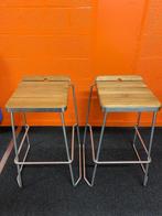 barkruk teak, Ophalen, 60 tot 90 cm, Nieuw, Metaal