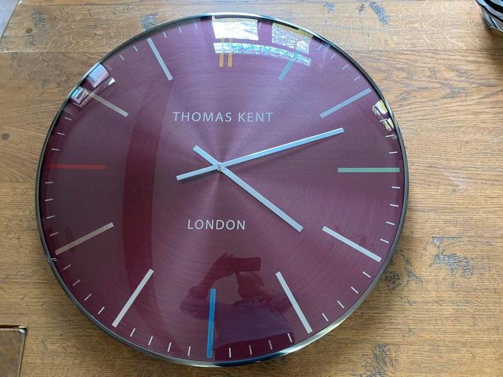 THOMAS KENT wandklok LONDON 65 cm, Huis en Inrichting, Woonaccessoires | Klokken, Zo goed als nieuw, Wandklok, Analoog, Ophalen