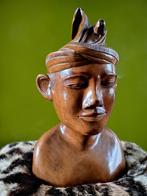 Balinese houten buste van man - 27 cm groot - Indonesië, Enlèvement