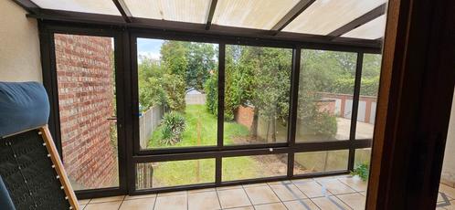 Veranda, dubbelglas, Doe-het-zelf en Bouw, Raamkozijnen en Schuifdeuren, Zo goed als nieuw, Raamkozijn, Aluminium, 225 cm of meer