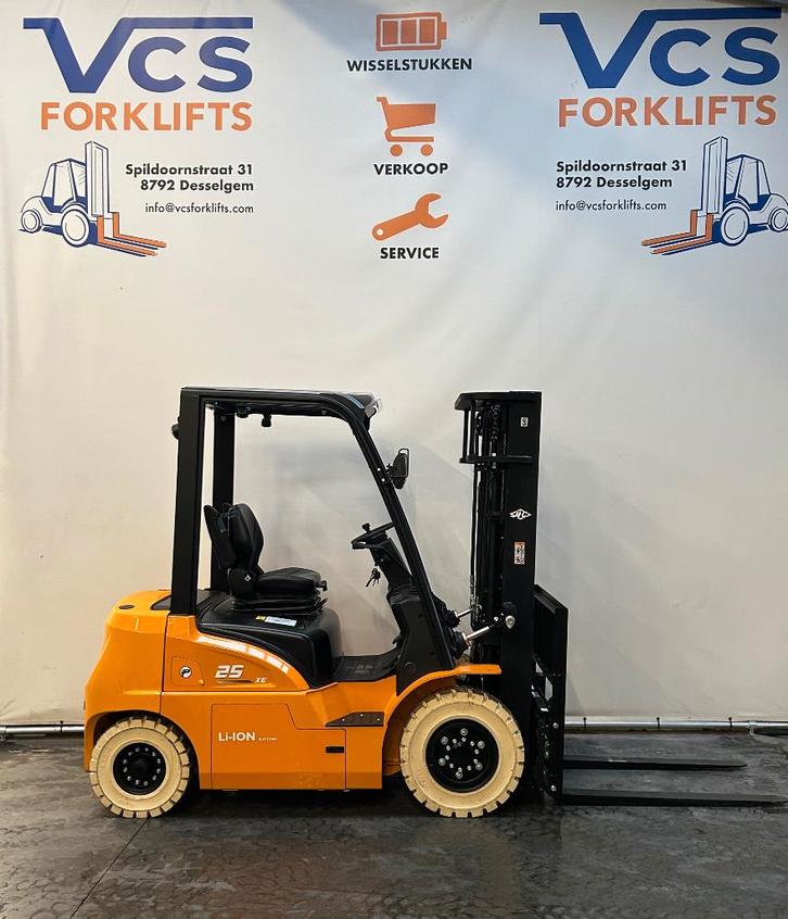 Li-ion nieuwe heftruck: 2,5t HANGCHA TRIPLEX + OPTIES, Zakelijke goederen, Machines en Bouw | Heftrucks en Intern transport, Heftruck