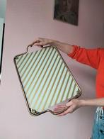 1970s Vintage design plateau dienblad Hollywood Regency, Ophalen of Verzenden, Gebruikt, Rechthoekig, Overige materialen