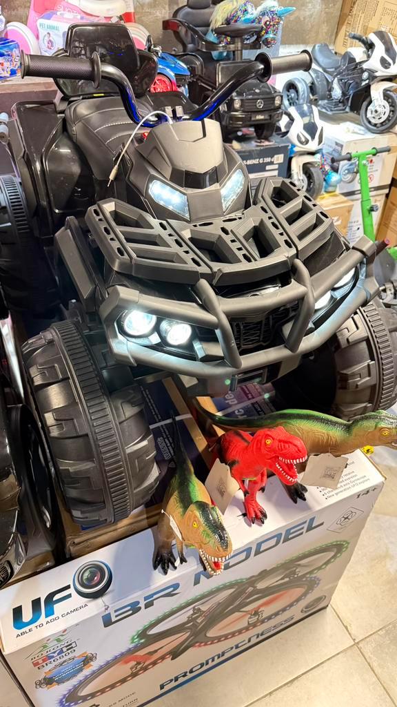 Grizzly KinderQuad 12v Start-Stop / Multimedia / Rc.., Kinderen en Baby's, Speelgoed | Buiten | Accuvoertuigen, Nieuw, Ophalen