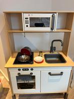 Keukentje met eten, kookgerief en winkelkar, Ophalen, Gebruikt, Kunststof, Speelkeuken-accessoire