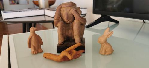 Ensemble sculptures Colima Nayarit ( 400-800 av. J.C ), Collections, Statues & Figurines, Enlèvement ou Envoi
