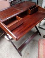 Antiek houten bureau secretaire pupiter schrijftafel hout, Gebruikt, Ophalen of Verzenden, Bureau