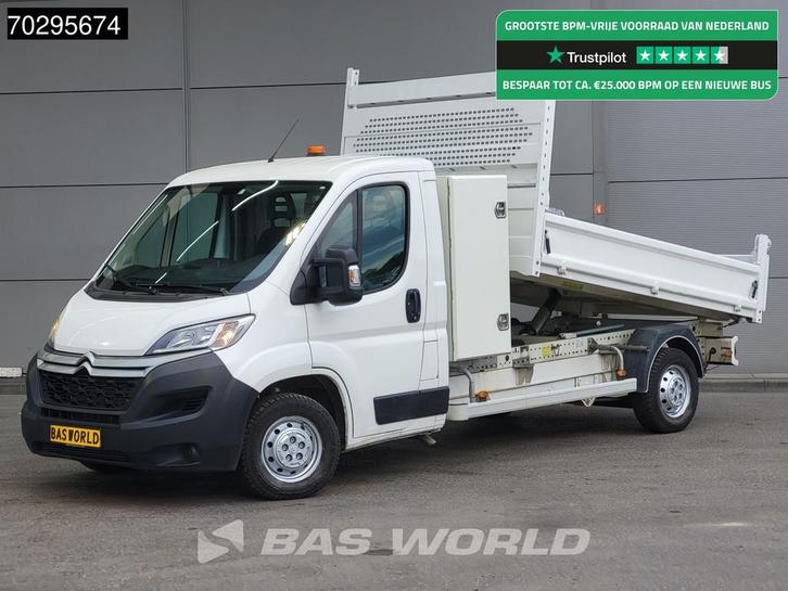 Citroën Jumper 110pk Kipper met Kist Trekhaak Euro6 Tipper, Auto's, Bestelwagens en Lichte vracht, Bedrijf, Te koop, Centrale vergrendeling