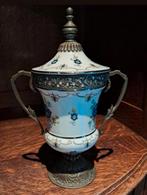 Antieke pot porselein met brons, Antiek en Kunst, Antiek | Porselein, Ophalen of Verzenden