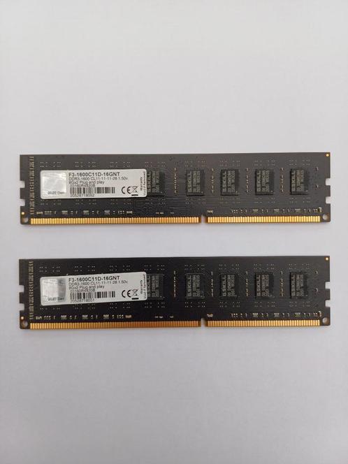 2 x 8 GB Ram geheugen G.Skill voor desktop, Computers en Software, RAM geheugen, Zo goed als nieuw, Desktop, 16 GB, DDR3, Ophalen of Verzenden