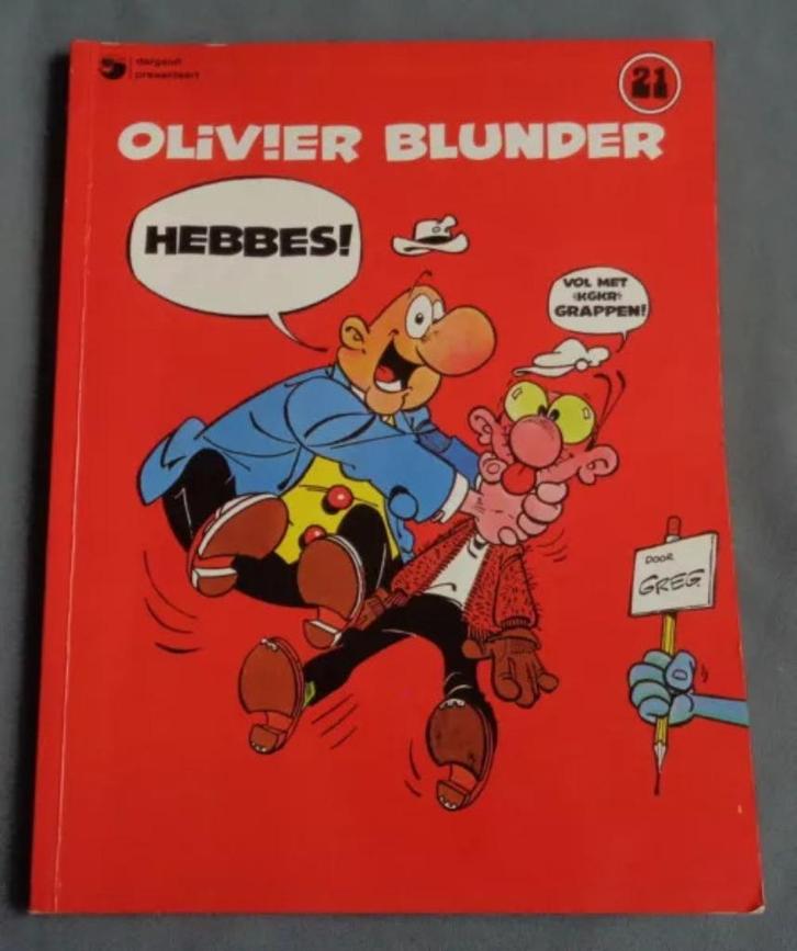 OLIVIER BLUNDER 21 Hebbes D/1982/2377/254 1982 stripalbum st, Boeken, Stripverhalen, Zo goed als nieuw, Verzenden