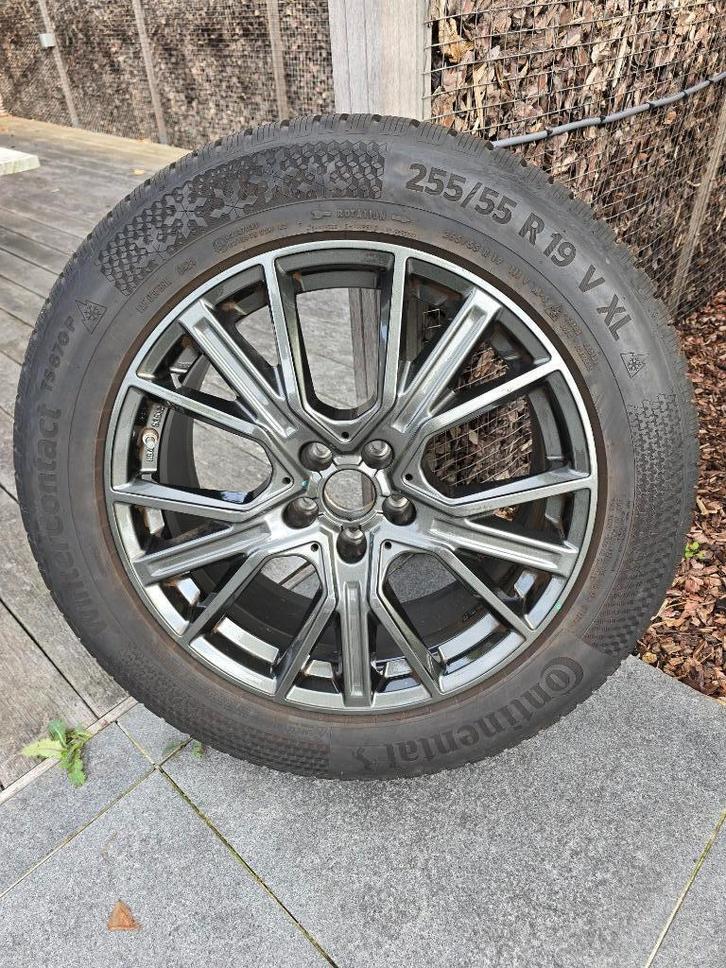 4 WINTERBANDEN MET ALU VELG QUASI NIEUW, Auto-onderdelen, Banden en Velgen, Band(en), Winterbanden, 19 inch, 255 mm, Personenwagen