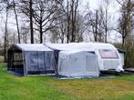 Luxe Kip caravan incl. voortent, luifel en schuurtentjes., Caravans en Kamperen, Caravans, Rondzit, Kip, Particulier, 5 tot 6 meter