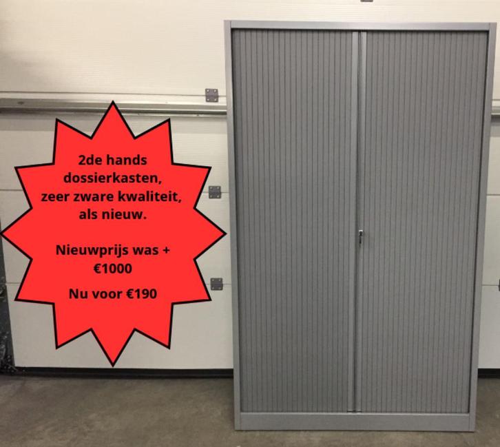 (171) Metalen hoge rolluikkasten zijn als nieuw, Huis en Inrichting, Kasten | Roldeurkasten en Archiefkasten, Zo goed als nieuw