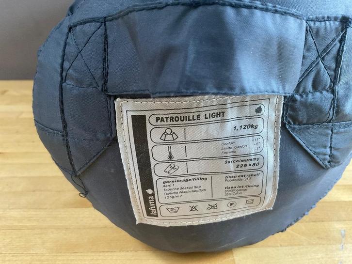 LAFUMA slaapzak Patrouille Light 1,120kg, Caravans en Kamperen, Slaapzakken, Gebruikt, Ophalen