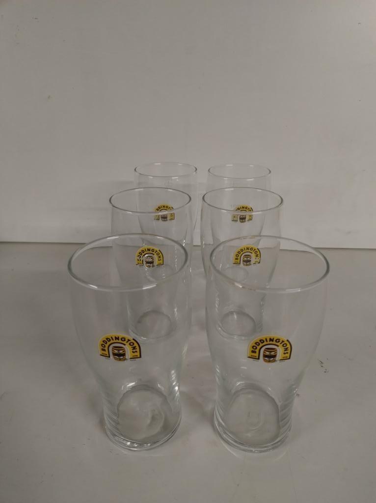 Lot van 6 bierglazen Boddingtons - Pint (562), Ophalen of Verzenden, Zo goed als nieuw