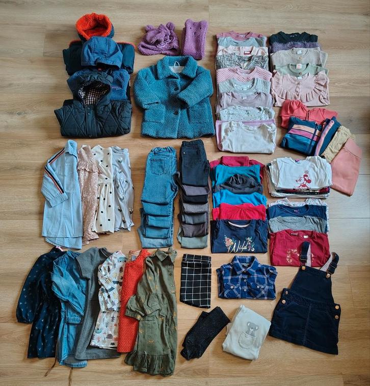 Kledingpakket meisjes maat 98 (73 stuks), Kinderen en Baby's, Kinderkleding | Kinder-kledingpakketten, Zo goed als nieuw, Maat 98