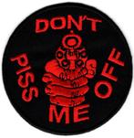 Don't piss me off stoffen opstrijk patch embleem, Verzamelen, Kleding en Patronen, Verzenden, Nieuw