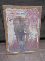 Mooi canvas Postcard print / 55 x 40 cm., Huis en Inrichting, Ophalen of Verzenden, Zo goed als nieuw, Print