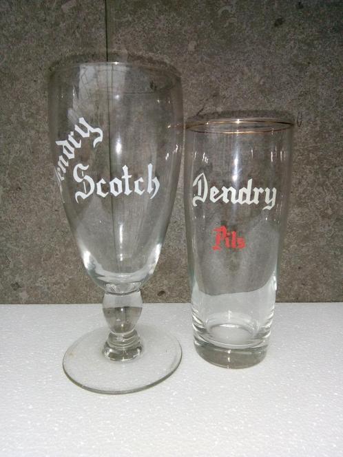 Deux verres différents DENDRY (un scotch et un pils), Collections, Marques de bière, Comme neuf, Verre ou Verres, Autres marques