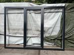 Zwart/Wit Houten Raam, Doe-het-zelf en Bouw, Glas en Ramen, Ophalen, Gevelraam of Ruit, 160 cm of meer, Zo goed als nieuw