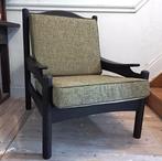 Houten fauteuil 2x, Huis en Inrichting, Ophalen, Hout, Gebruikt, 75 tot 100 cm