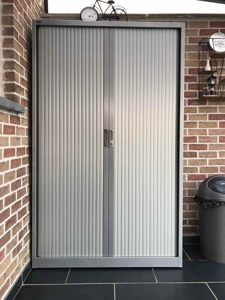 Armoire métallique sécurisée, portes coulissantes, promo, Maison & Meubles, Accessoires pour la Maison | Étagères, Comme neuf