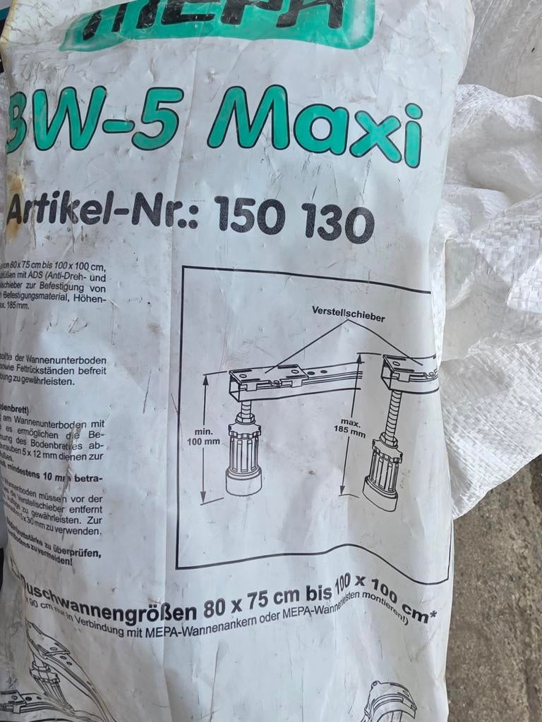 Bw-5 maxi verstellbar voor dush-2 st, Tuin en Terras, Zand, Ophalen