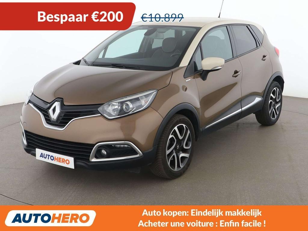 Renault Captur 1.2 TCe Energy Hypnotic (bj 2016, automaat), Parkeersensor, Gebruikt, Zwart, Bruin