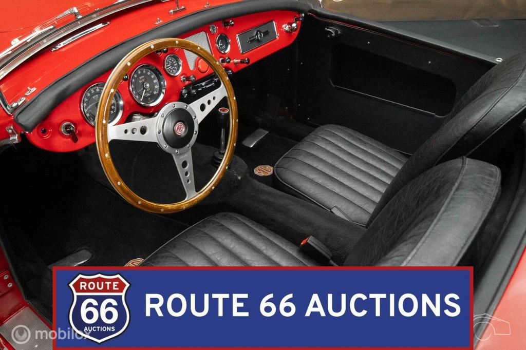 MG MGA 1600 Cabriolet | 1960 | Route 66 Auctions, Auto's, Zwart, Bedrijf, Handgeschakeld, Overige carrosserie
