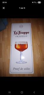 Grande plaque emaille pub biere La Trappe emailerie belge, Collections, Enlèvement