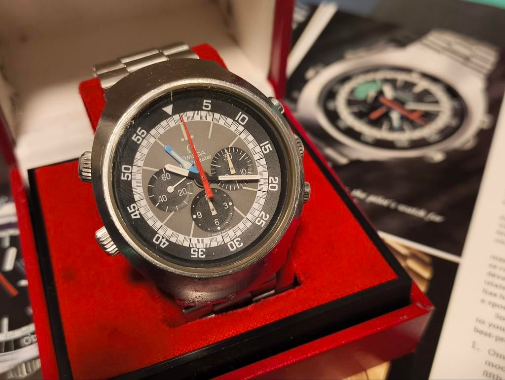 Omega Flightmaster ST145.036 (1973), Bijoux, Sacs & Beauté, Montre-bracelet, Acier, Enlèvement, Utilisé