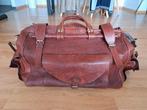 Grand sac de voyage vintage en cuir véritable, 30 cm ou plus, 60 à 80 cm, 35 à 55 cm, Comme neuf
