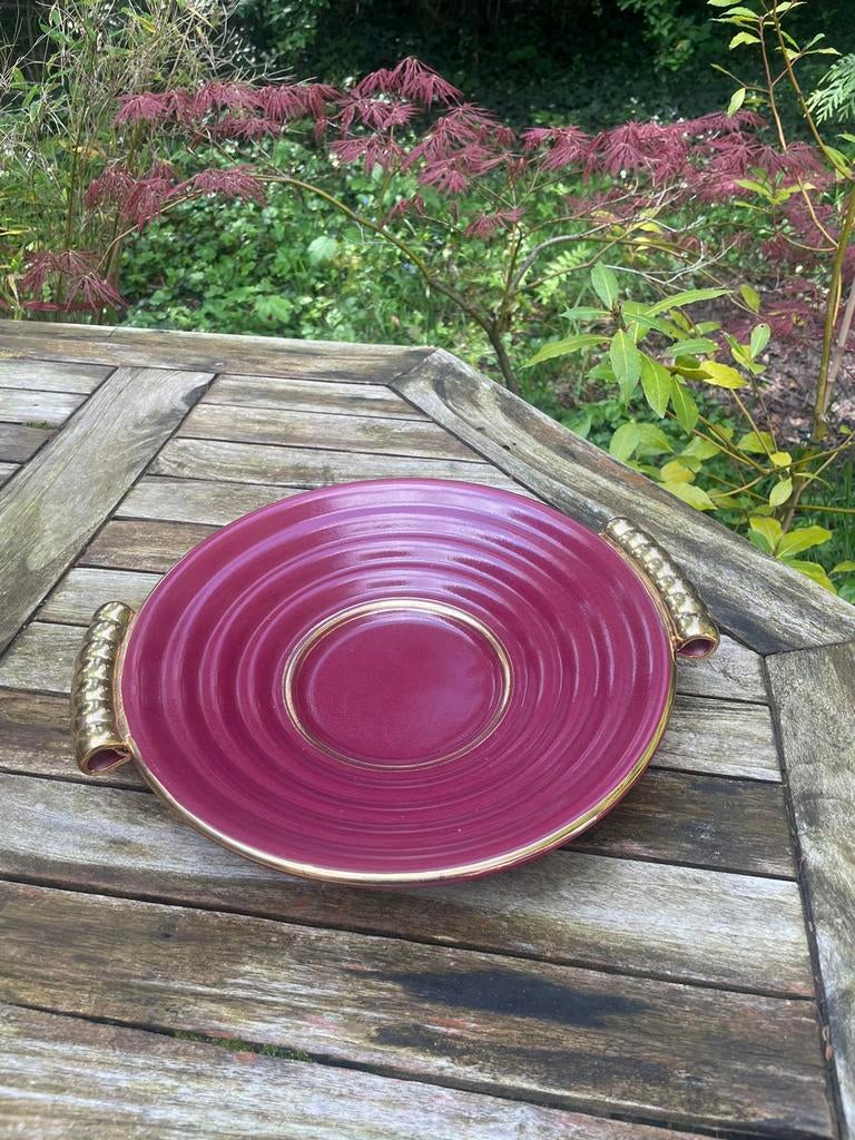 Plat à vin rouge Boch, Antiquités & Art, Enlèvement ou Envoi