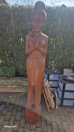 Thaise dame 200cm hoog teakhout, Antiek en Kunst, Ophalen