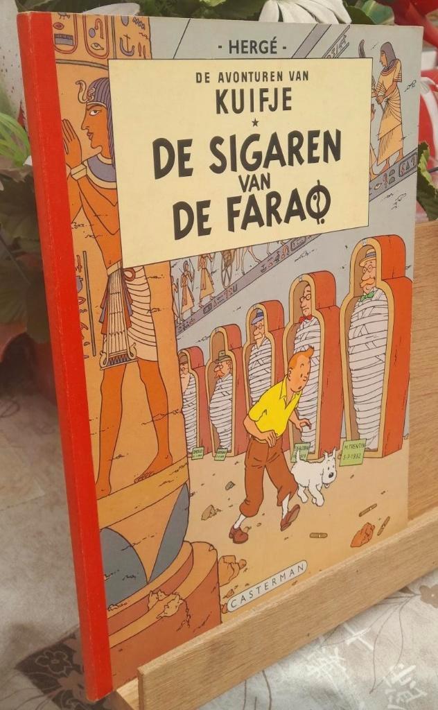 kuifje de sigaren van de farao met linnen rug Sc, Boeken, Stripverhalen, Zo goed als nieuw, Eén stripboek, Ophalen of Verzenden