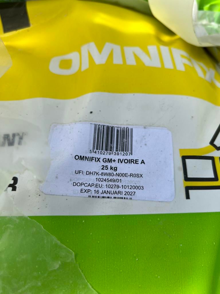 Omnicol dunbedmortel GM ivoor, Ophalen, Nieuw