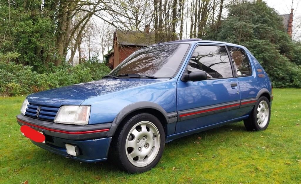 Peugeot 205 GTI 1.9, 4 zetels, Elektrische ramen, 4 cilinders, Blauw