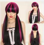 Vampire cosplay pruik zwart rood met synthetisch haar, Handtassen en Accessoires, Uiterlijk | Haarverzorging, Ophalen of Verzenden