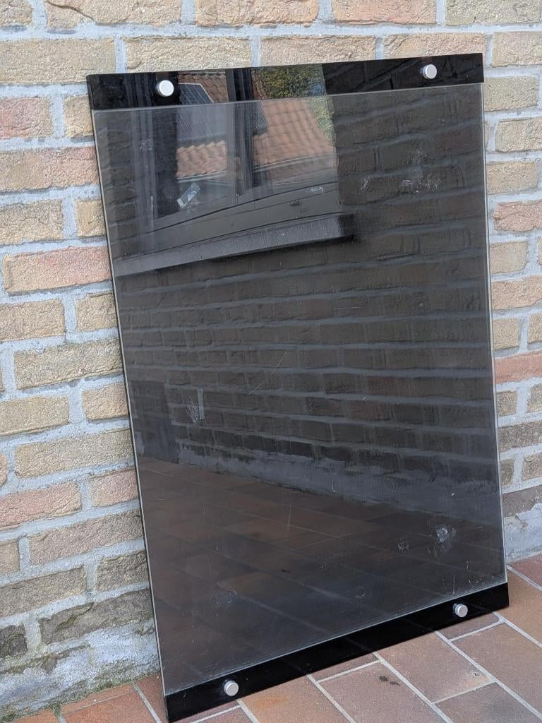 Drie grote plexi kaders van 90 x 60 cm, Ophalen, Gebruikt, Kunststof, 50 tot 75 cm