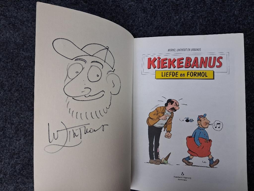 Urbanus album gesigneerd met tekening, Complete serie of reeks, Ophalen of Verzenden, Zo goed als nieuw, Linthout en Urbanus