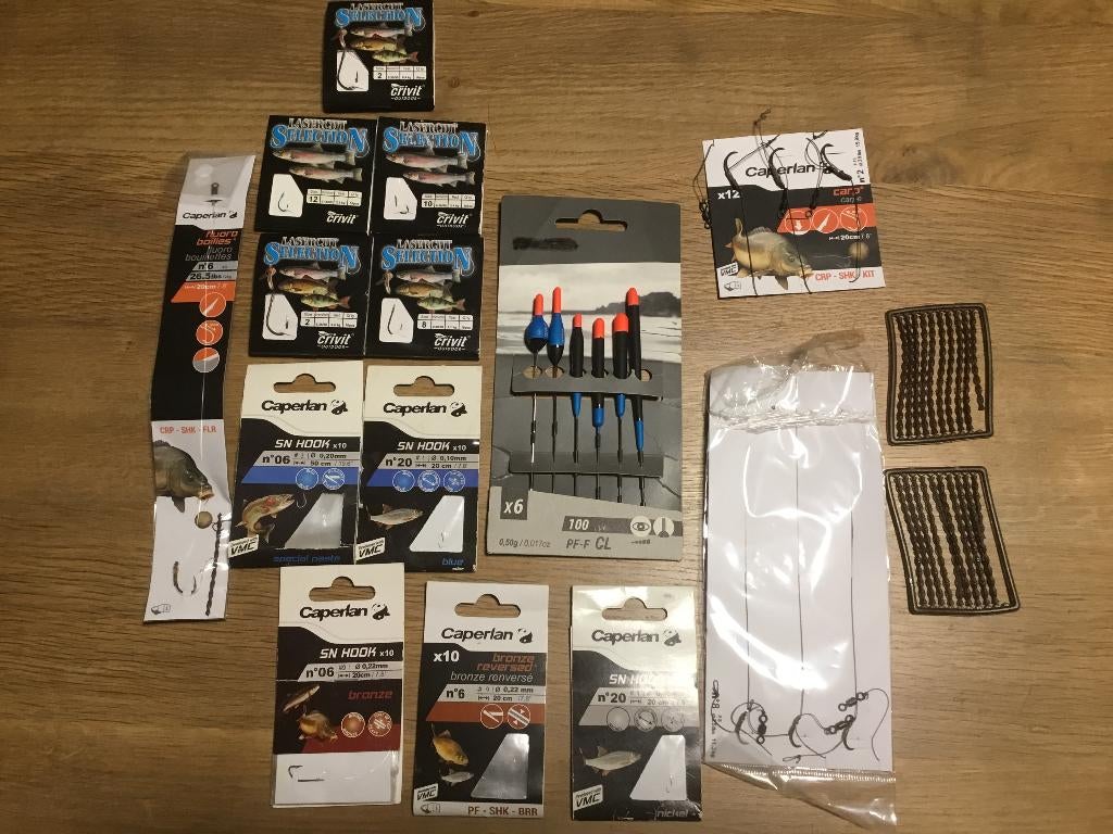 Haken.dobbers.5€, Watersport en Boten, Ophalen, Zo goed als nieuw, Complete hengel