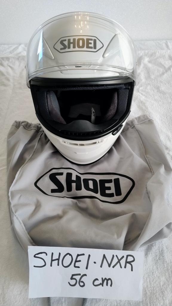 Motorhelm SHOEI NXR Wit 56 cm, Motoren, Ophalen, Heren, Nieuw zonder kaartje, Integraalhelm