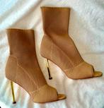 Bottines a talons bouts ouvert, Enlèvement ou Envoi, Comme neuf, Beige