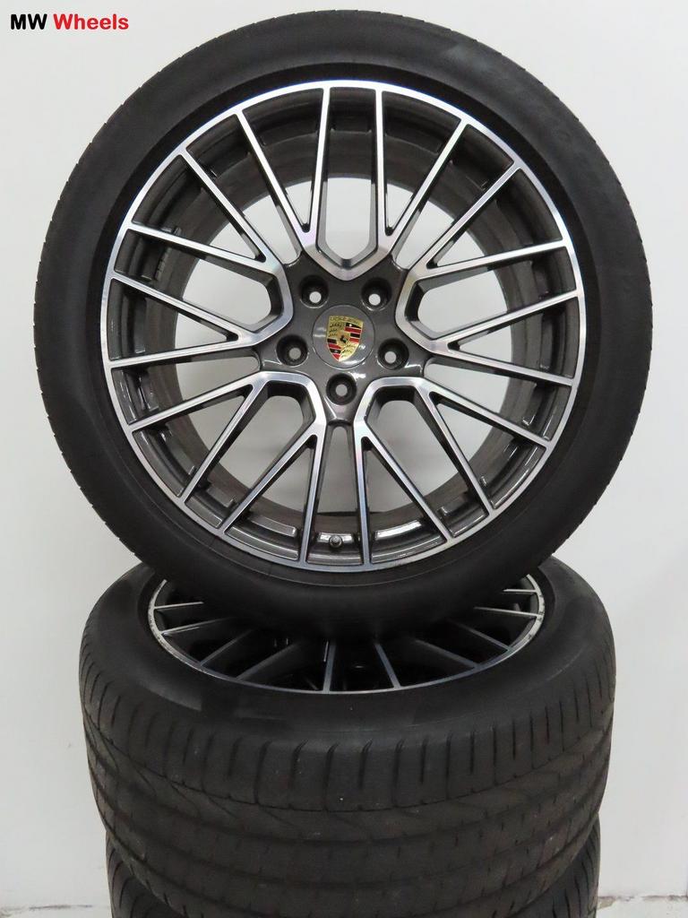 Porsche 21 inch Origineel velgen Cayenne SUV met zomerbanden, Auto-onderdelen, Banden en Velgen, Gebruikt, -, 285 mm, -