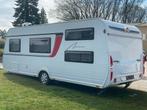 Burstner Averso 570TK, 6 persoons, Mover, Voortent, Caravans en Kamperen, Caravans, Stapelbed, Rondzit, Schokbreker, Bedrijf