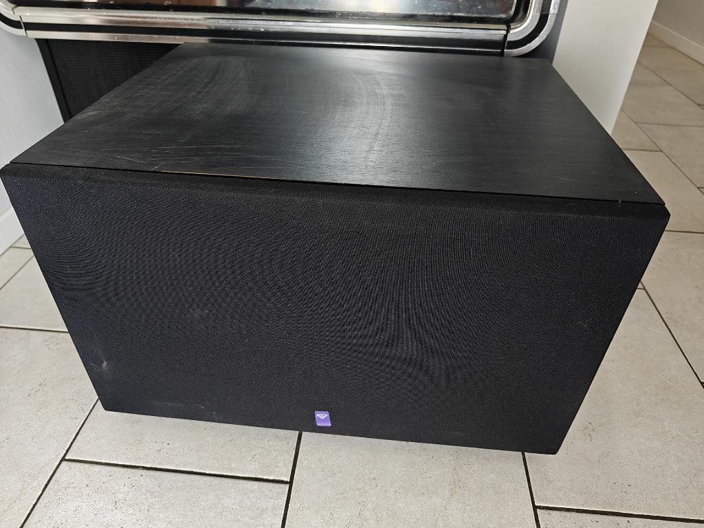 Cerwin Vega Subwoofer met versterker (200W), TV, Hi-fi & Vidéo, Enlèvement, Utilisé, 70 watts ou plus